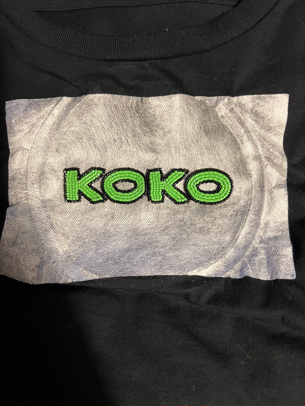Custom Hand Beaded Baby Tee (NAME ONLY)