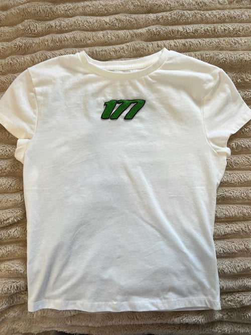 Custom Hand Beaded Baby Tee (NUMBER ONLY)