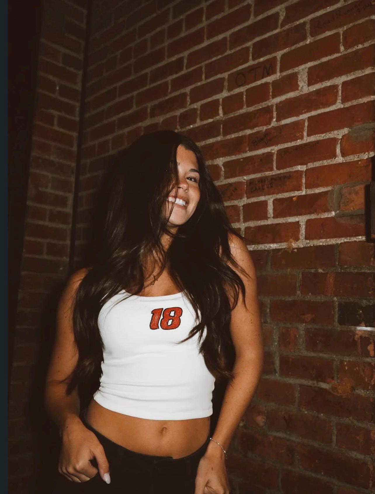 Custom Hand Beaded Tank Top (NUMBER ONLY)